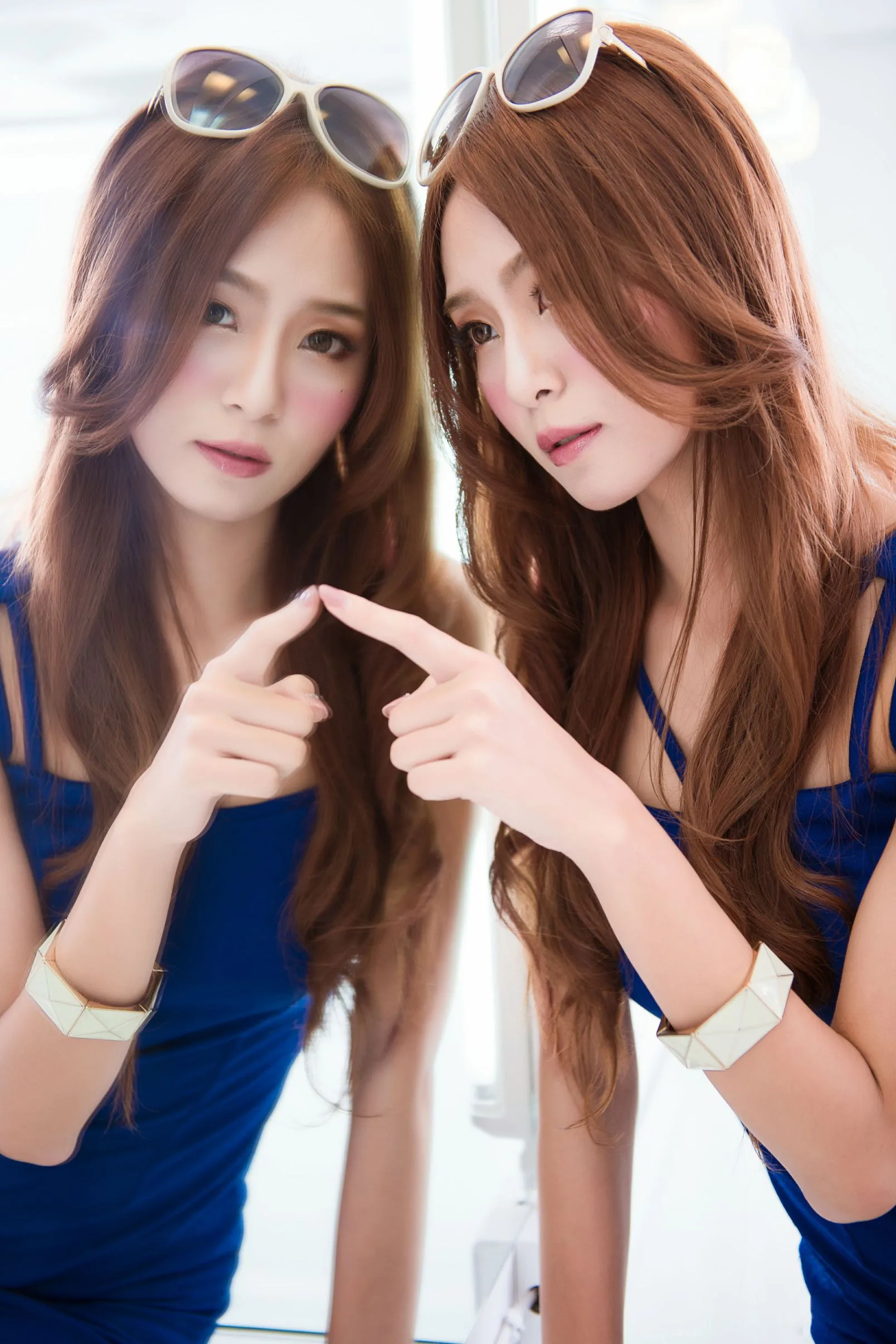 [Ấn bản đặc biệt BEAUTYLEG] Winnie Xiaoxue - Buổi chụp ảnh studio: Váy ngắn màu hồng + Váy ngắn màu xanh - 23