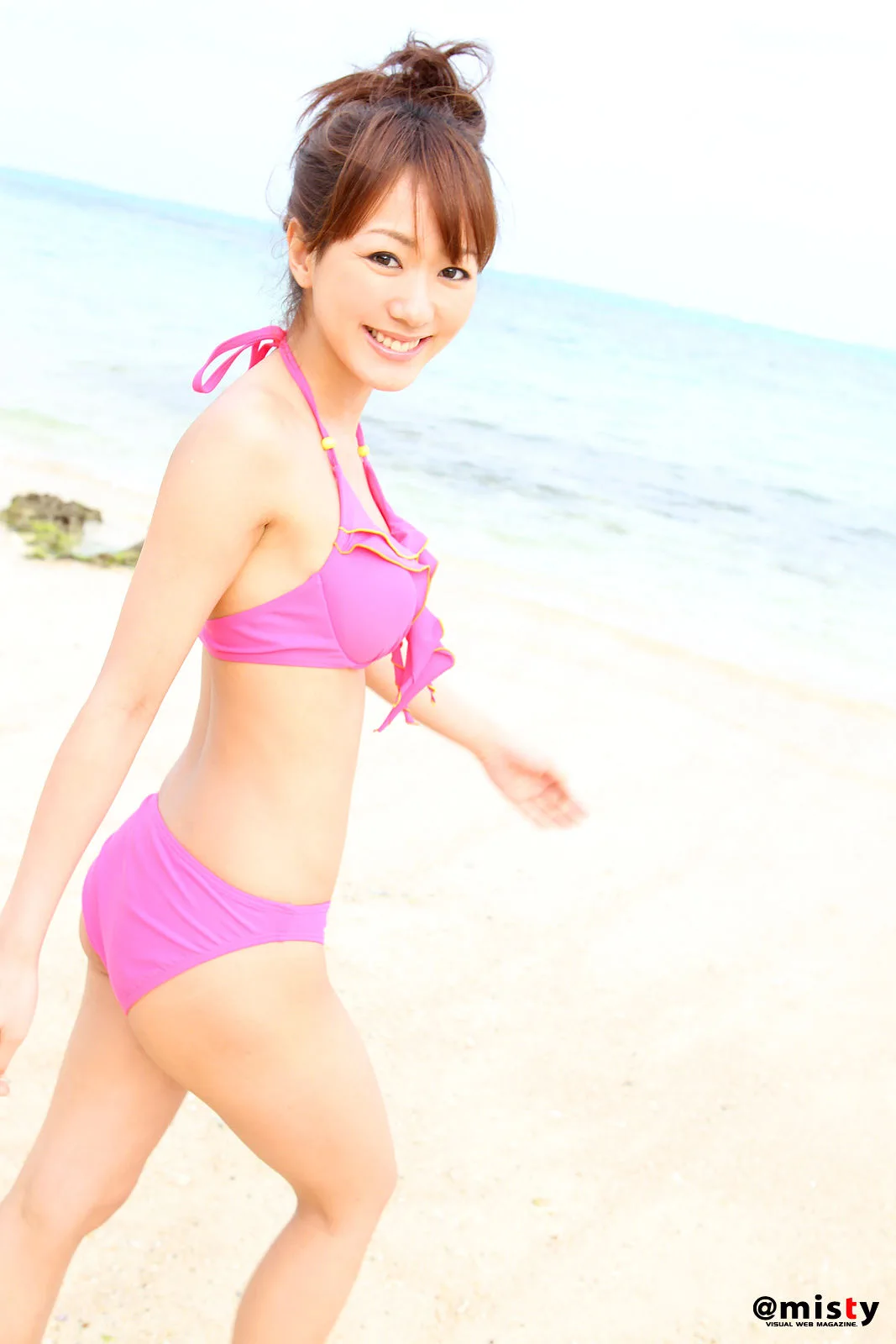 Yuuko Shimizu - Bộ bikini hồng ngọt ngào + Photobook gợi cảm ướt át [@misty] Số 346 - 10