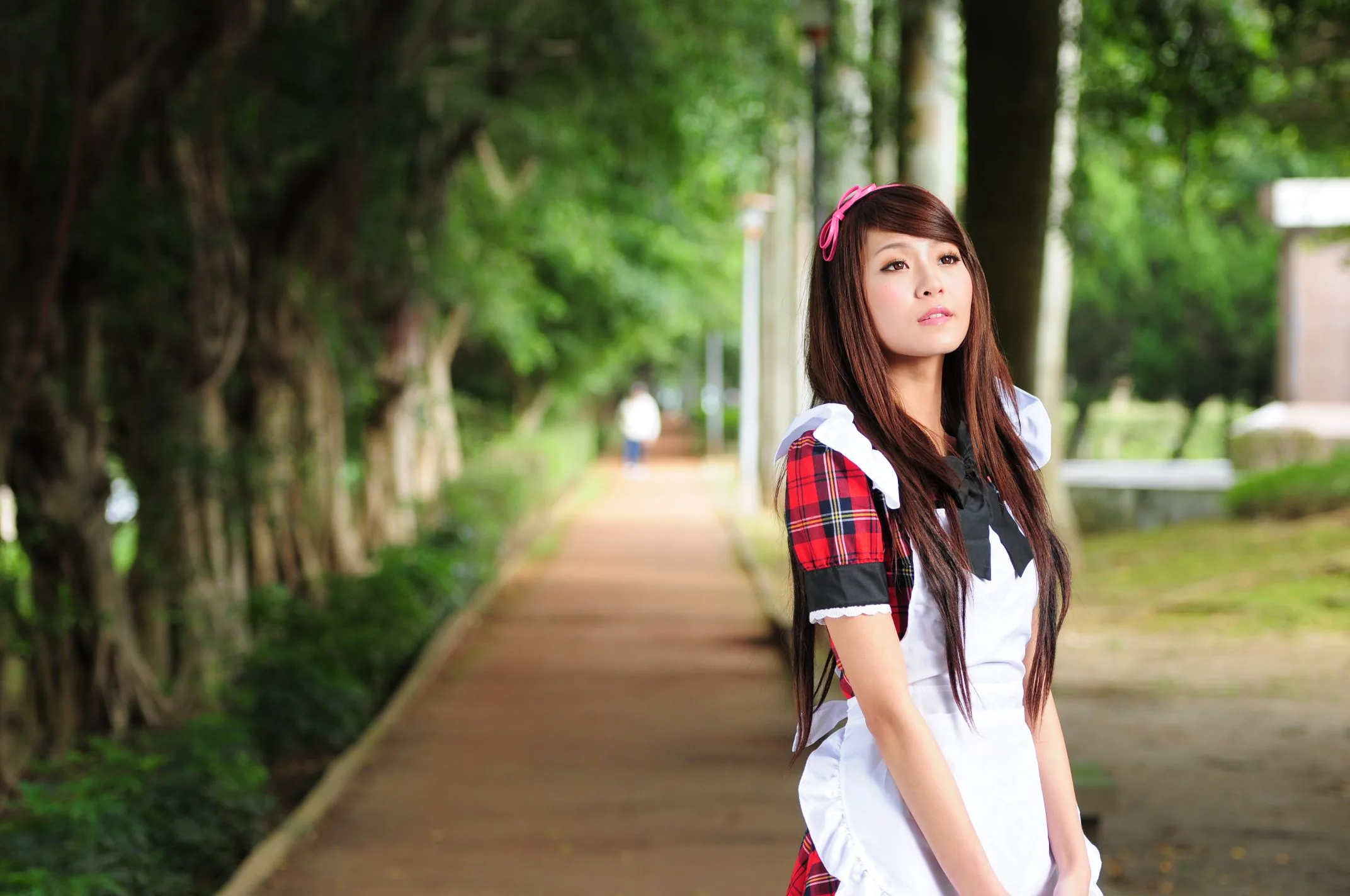 [Buổi chụp ảnh ngoài trời của Beautyleg] Winnie Xiaoxue - Bộ ảnh ngoài trời ngọt ngào và dễ thương trong trang phục hầu gái. - 72