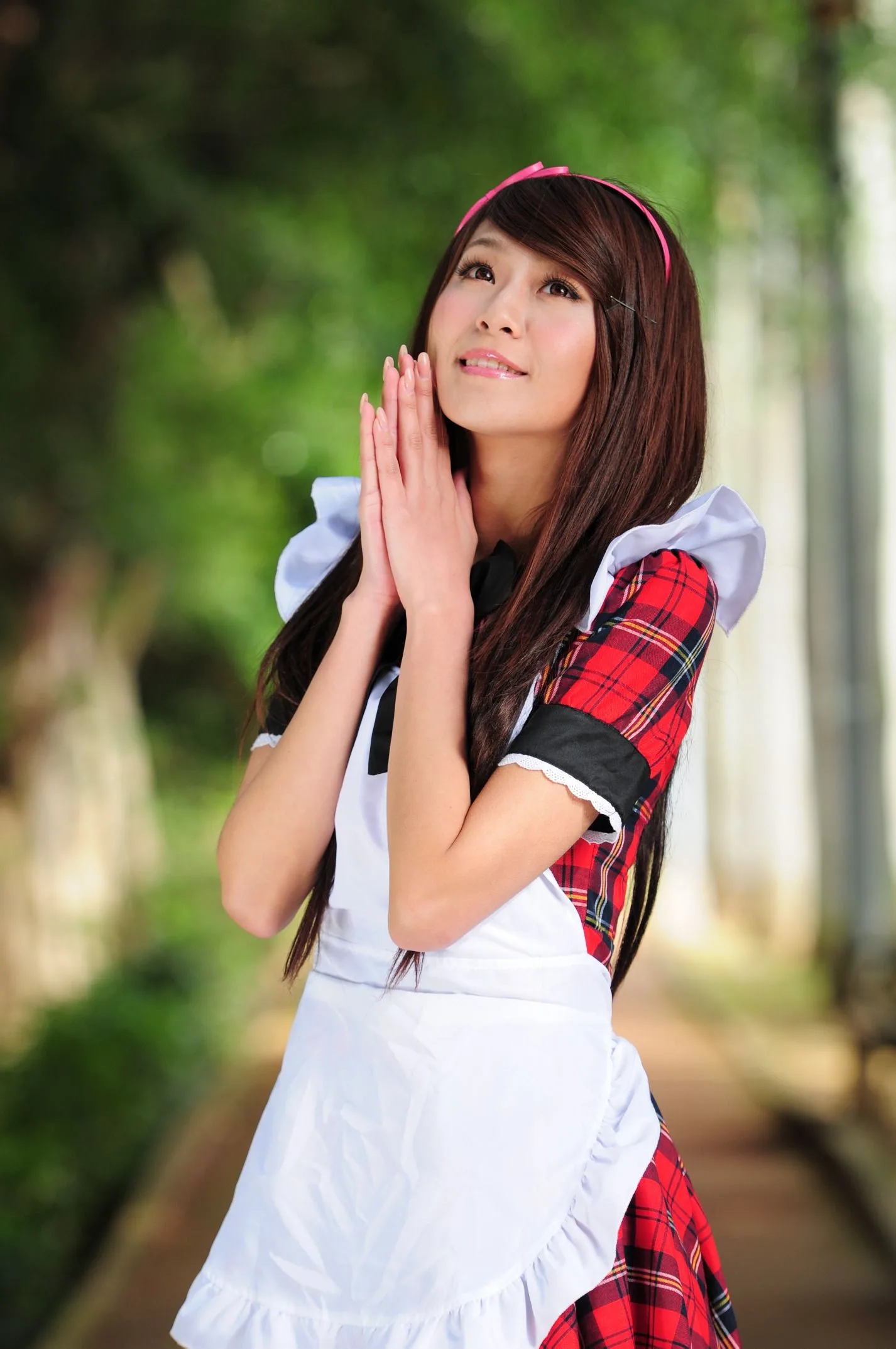 [Buổi chụp ảnh ngoài trời của Beautyleg] Winnie Xiaoxue - Bộ ảnh ngoài trời ngọt ngào và dễ thương trong trang phục hầu gái. - 68