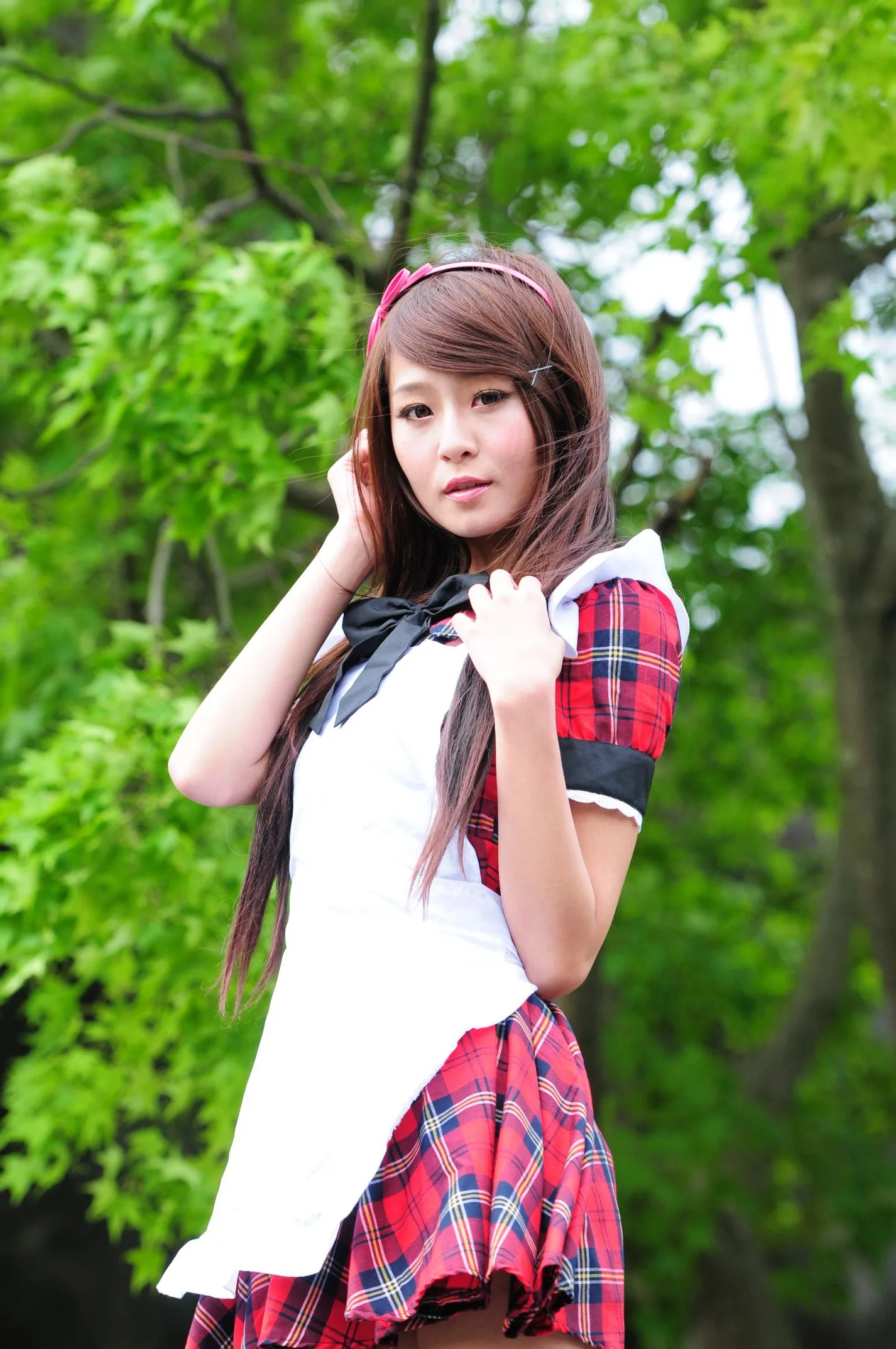 [Buổi chụp ảnh ngoài trời của Beautyleg] Winnie Xiaoxue - Bộ ảnh ngoài trời ngọt ngào và dễ thương trong trang phục hầu gái. - 17
