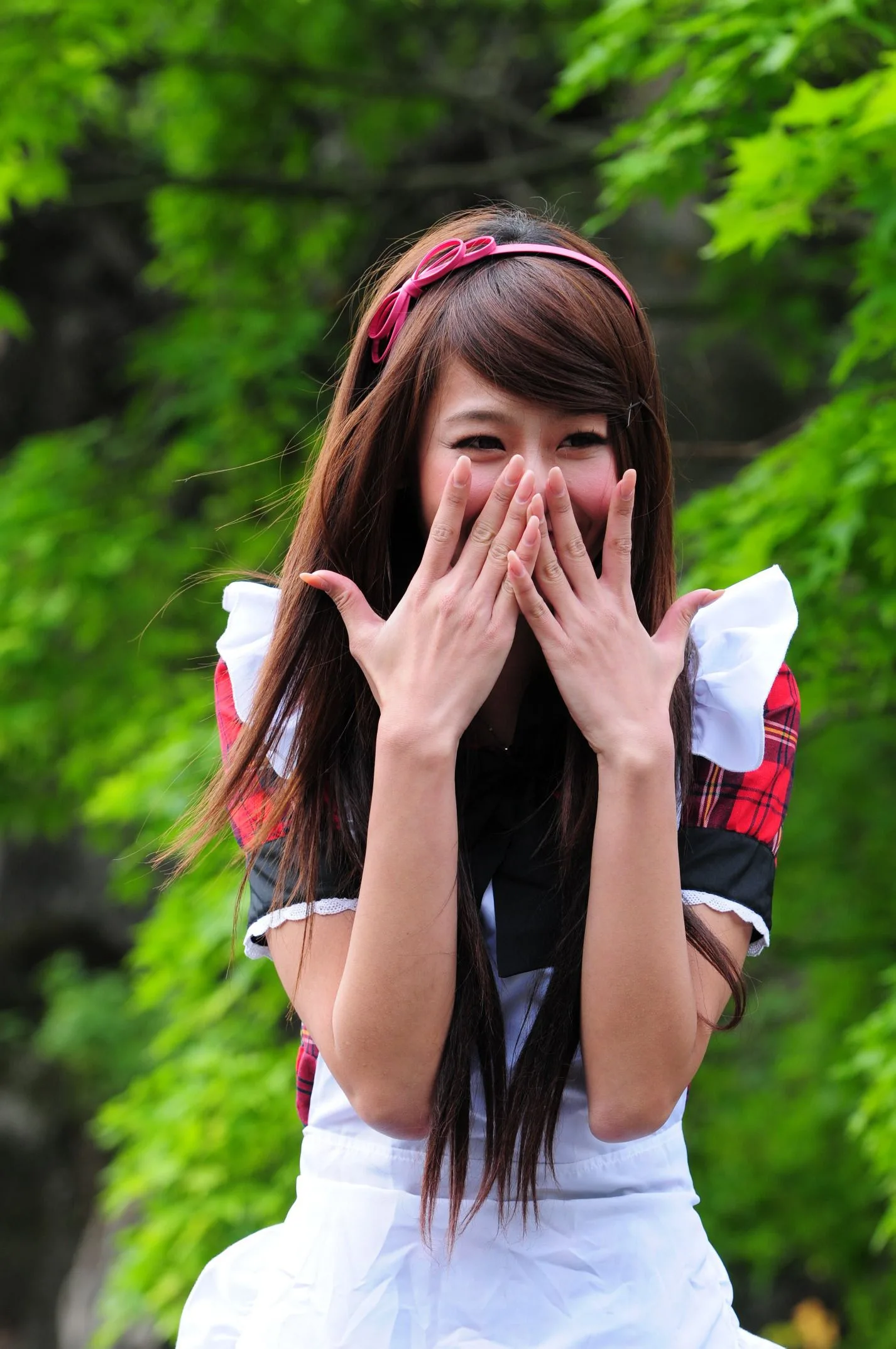 [Buổi chụp ảnh ngoài trời của Beautyleg] Winnie Xiaoxue - Bộ ảnh ngoài trời ngọt ngào và dễ thương trong trang phục hầu gái. - 23