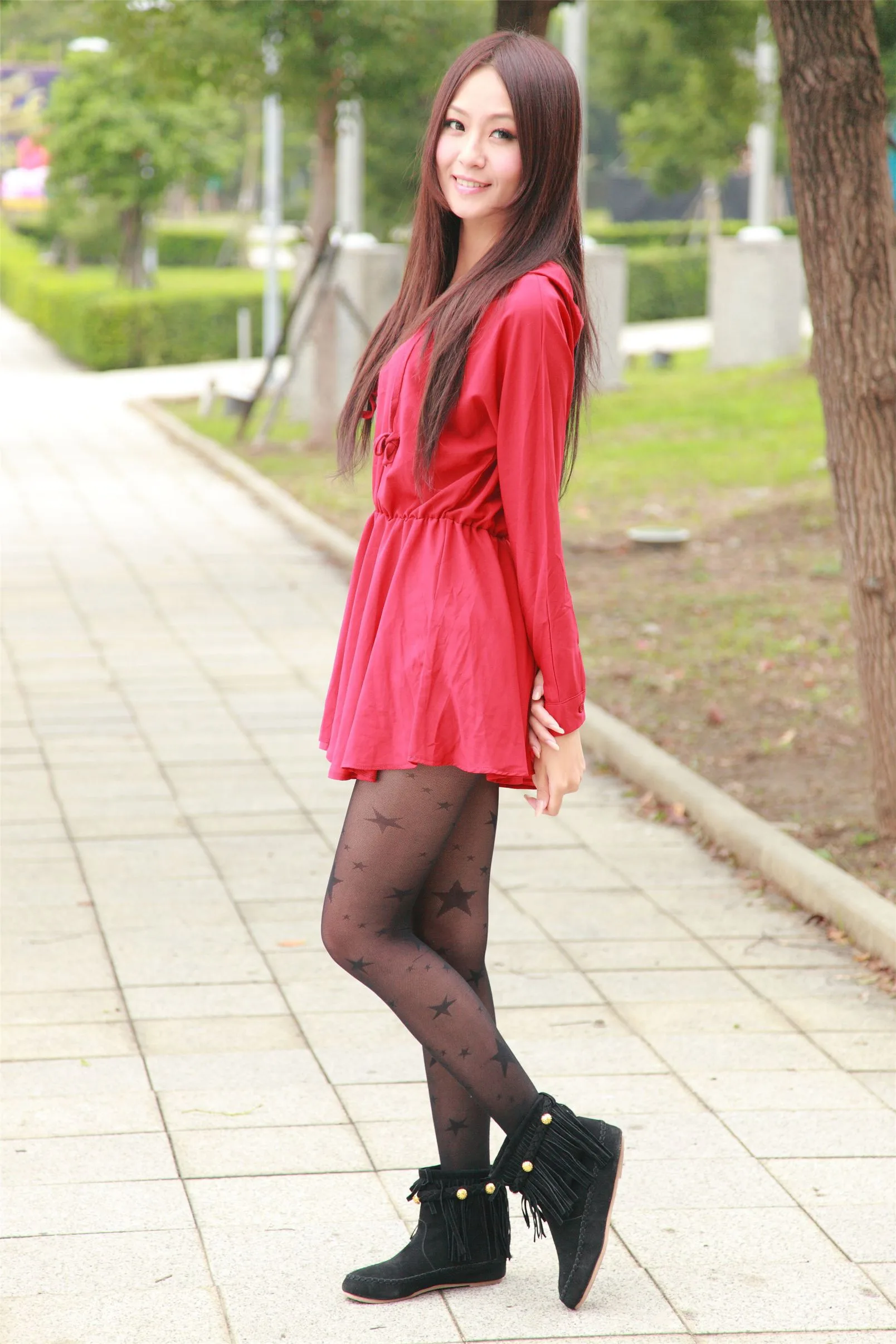 [Buổi chụp ảnh ngoài trời của Beautyleg] Winnie Xiaoxue - Bộ ảnh đường phố tại Sân vận động huyện Tân Trúc.