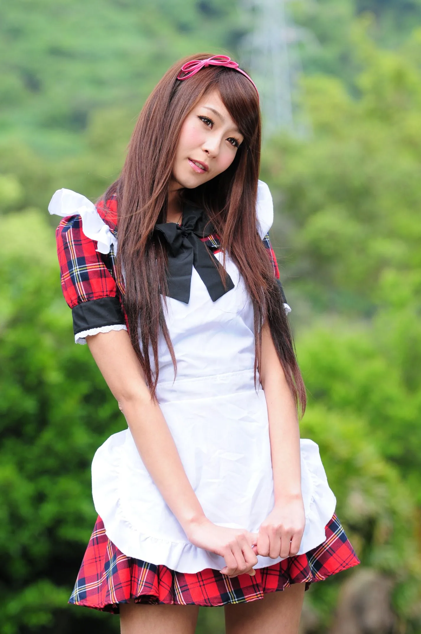 [Buổi chụp ảnh ngoài trời của Beautyleg] Winnie Xiaoxue - Bộ ảnh ngoài trời ngọt ngào và dễ thương trong trang phục hầu gái. - 28