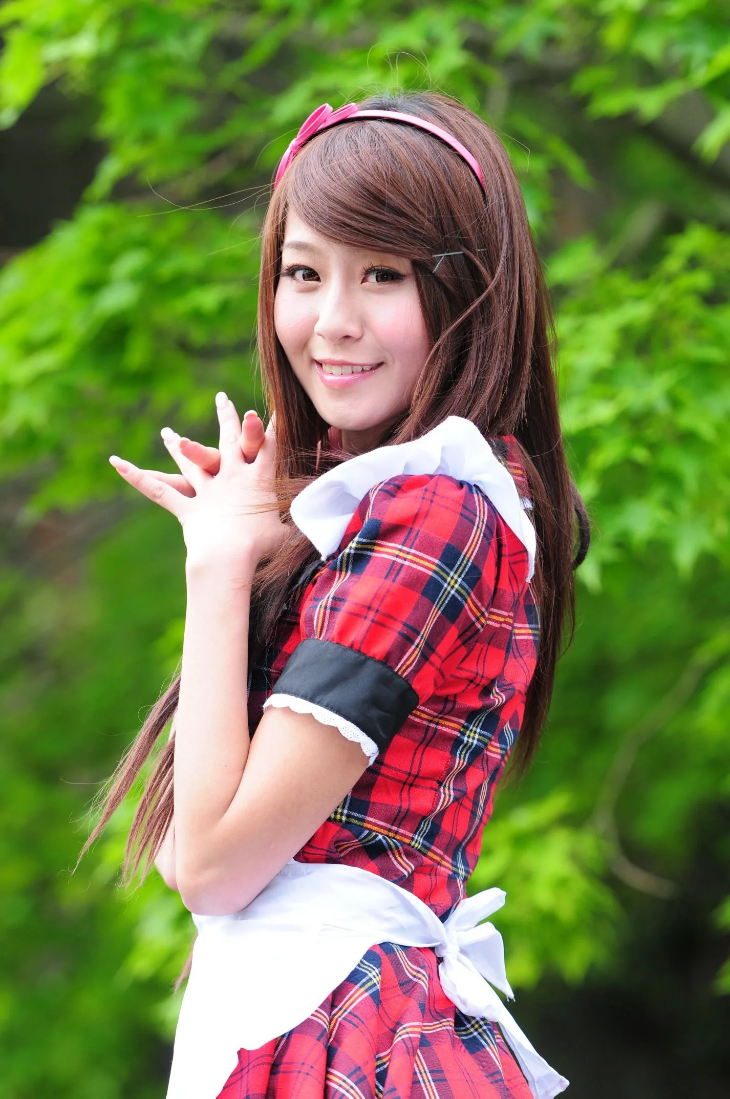 [Buổi chụp ảnh ngoài trời của Beautyleg] Winnie Xiaoxue - Bộ ảnh ngoài trời ngọt ngào và dễ thương trong trang phục hầu gái. - 16