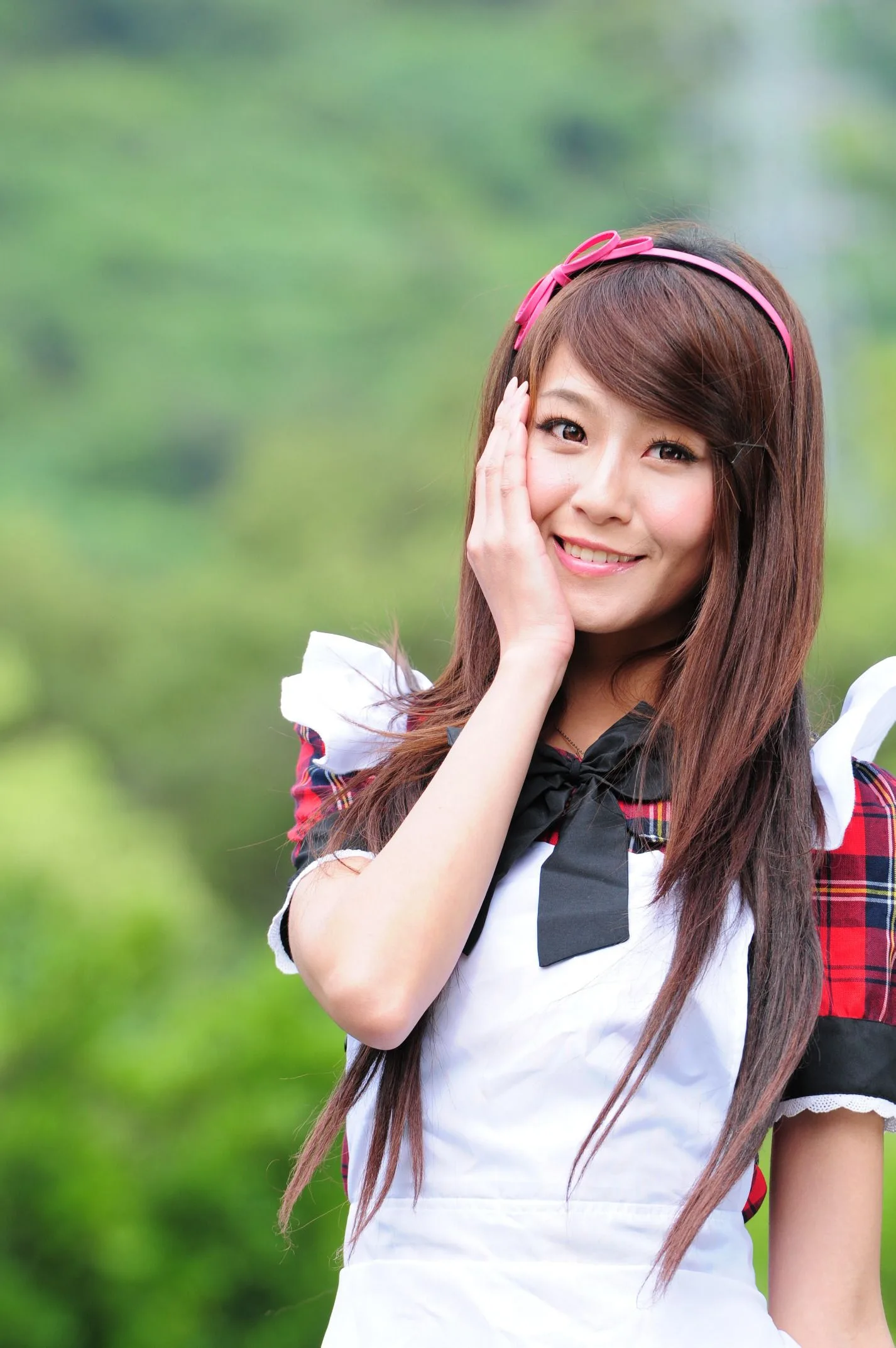 [Buổi chụp ảnh ngoài trời của Beautyleg] Winnie Xiaoxue - Bộ ảnh ngoài trời ngọt ngào và dễ thương trong trang phục hầu gái. - 31