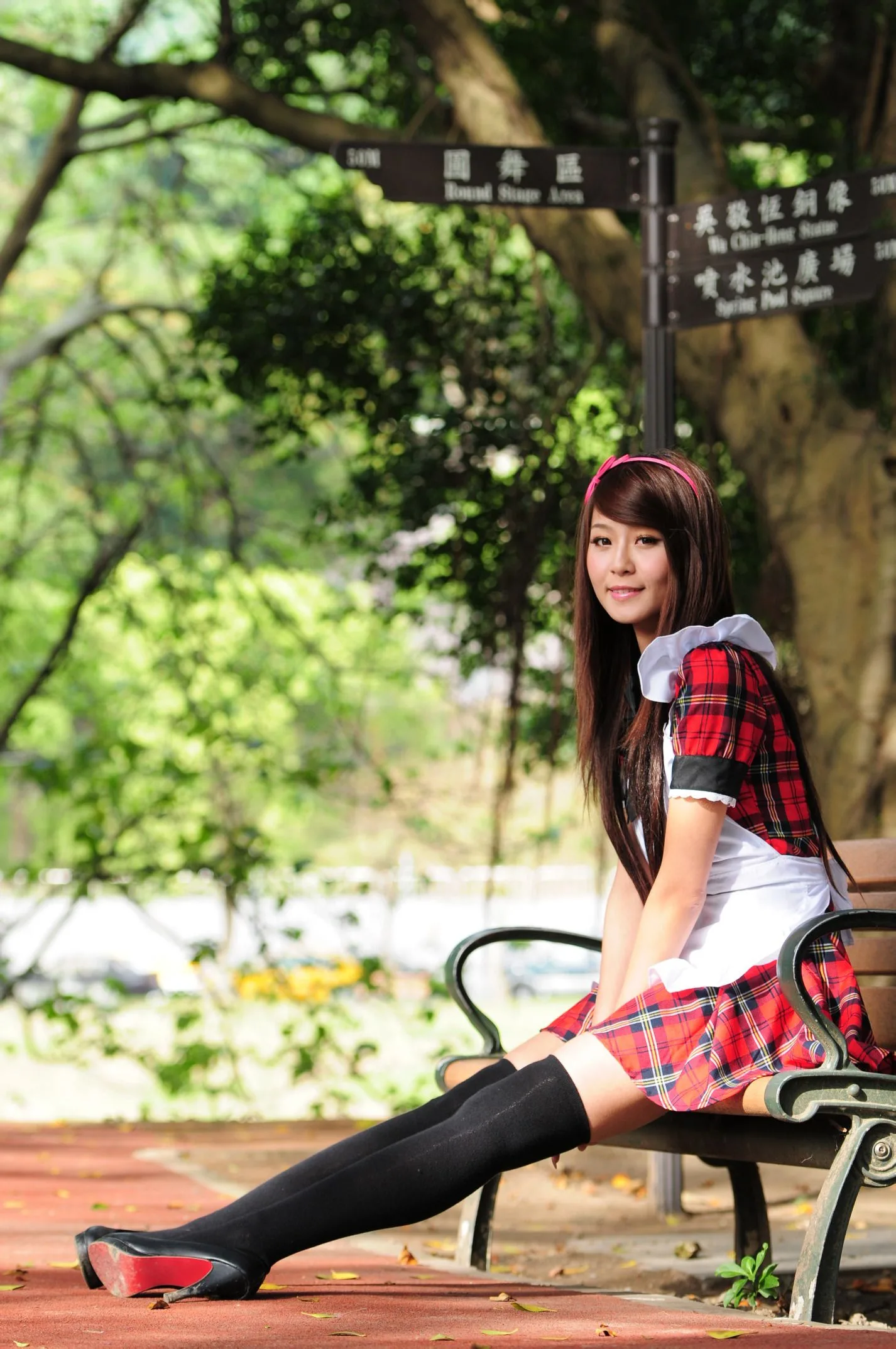 [Buổi chụp ảnh ngoài trời của Beautyleg] Winnie Xiaoxue - Bộ ảnh ngoài trời ngọt ngào và dễ thương trong trang phục hầu gái. - 78