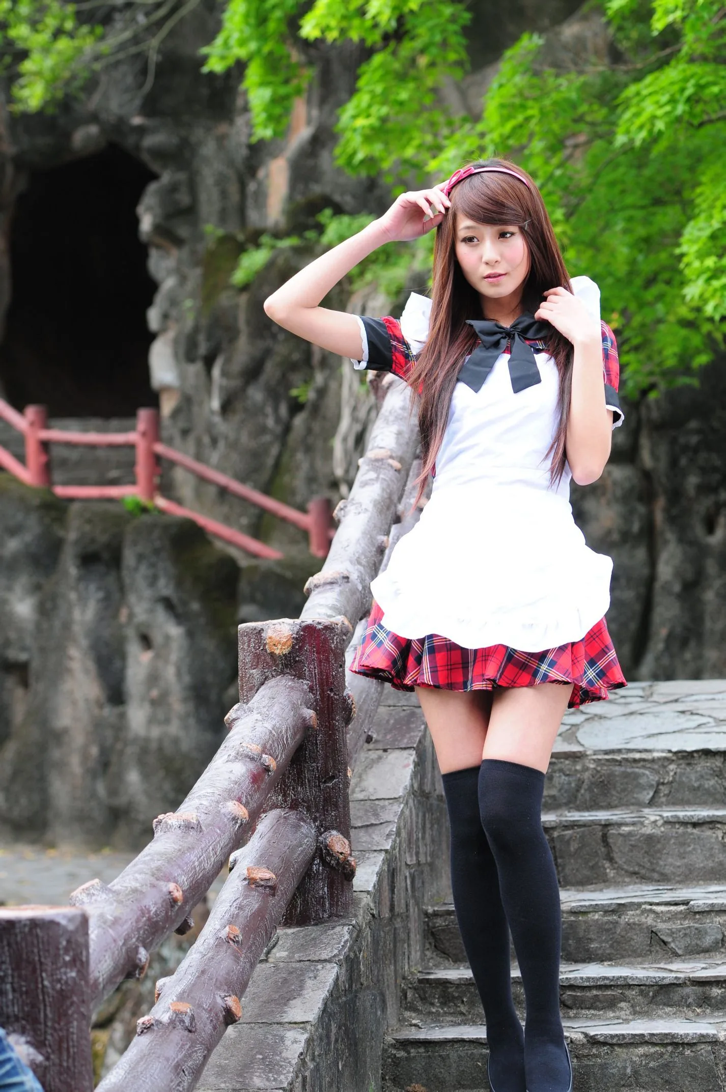 [Buổi chụp ảnh ngoài trời của Beautyleg] Winnie Xiaoxue - Bộ ảnh ngoài trời ngọt ngào và dễ thương trong trang phục hầu gái. - 9