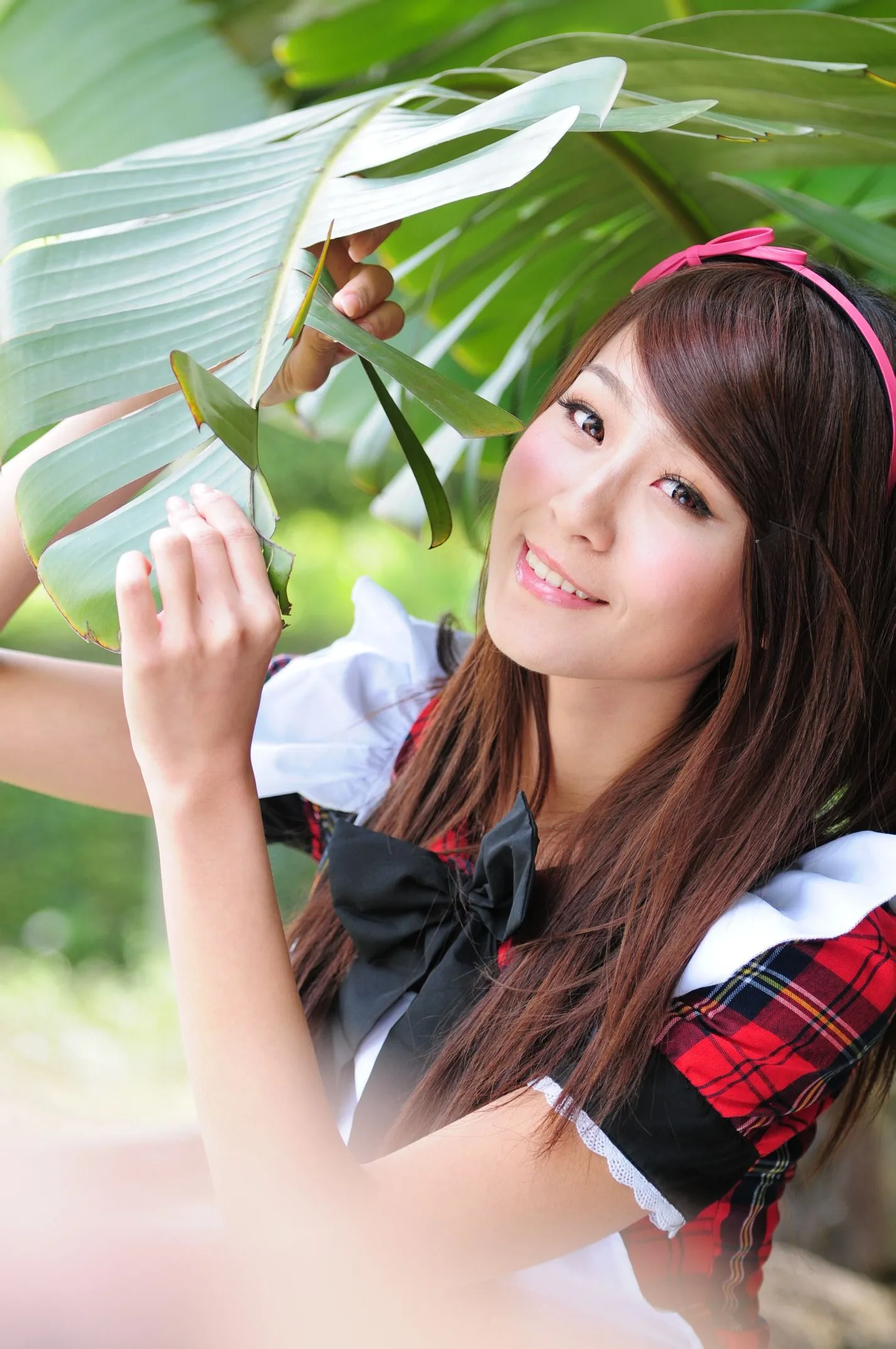 [Buổi chụp ảnh ngoài trời của Beautyleg] Winnie Xiaoxue - Bộ ảnh ngoài trời ngọt ngào và dễ thương trong trang phục hầu gái. - 46