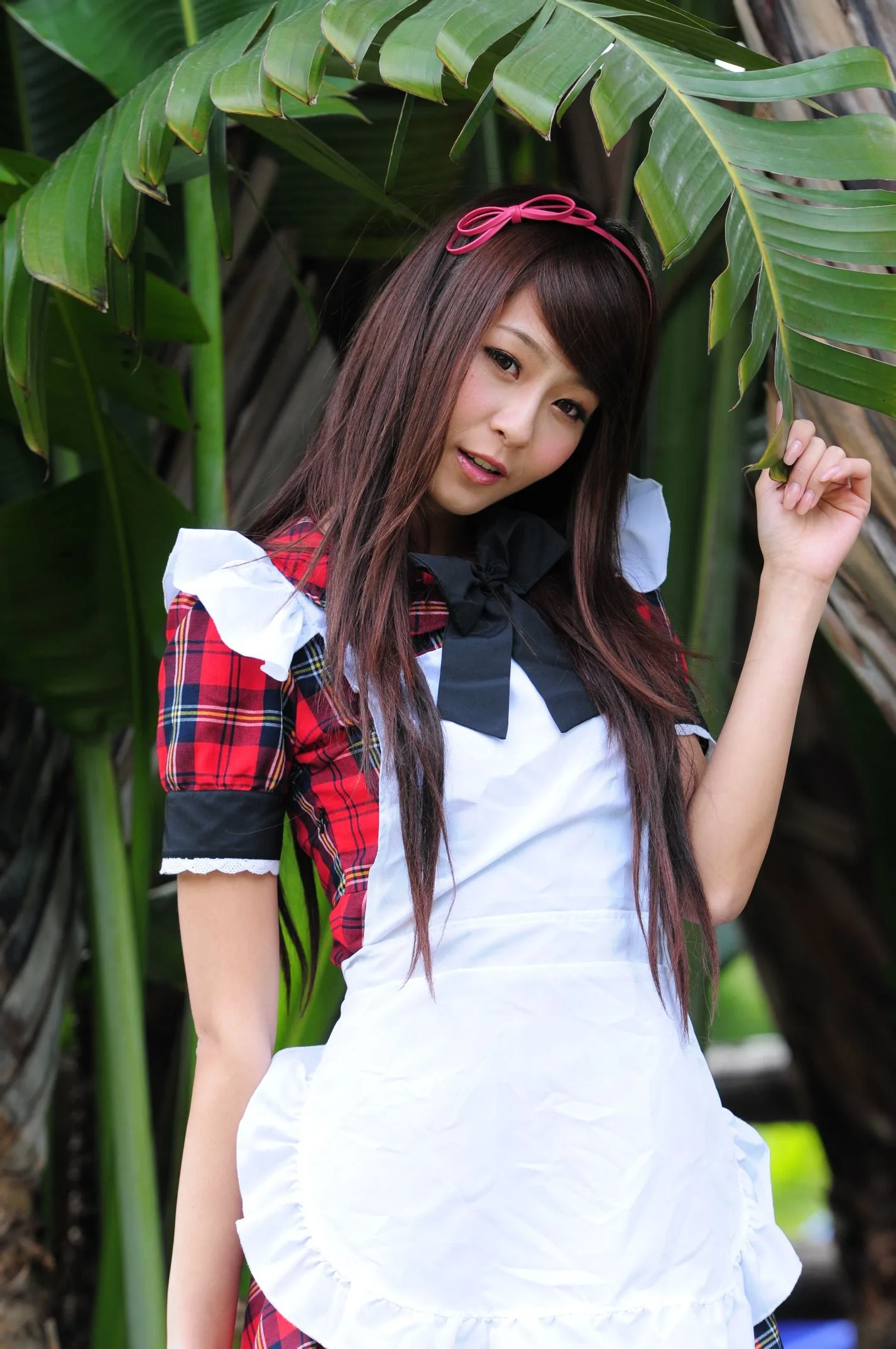 [Buổi chụp ảnh ngoài trời của Beautyleg] Winnie Xiaoxue - Bộ ảnh ngoài trời ngọt ngào và dễ thương trong trang phục hầu gái. - 42