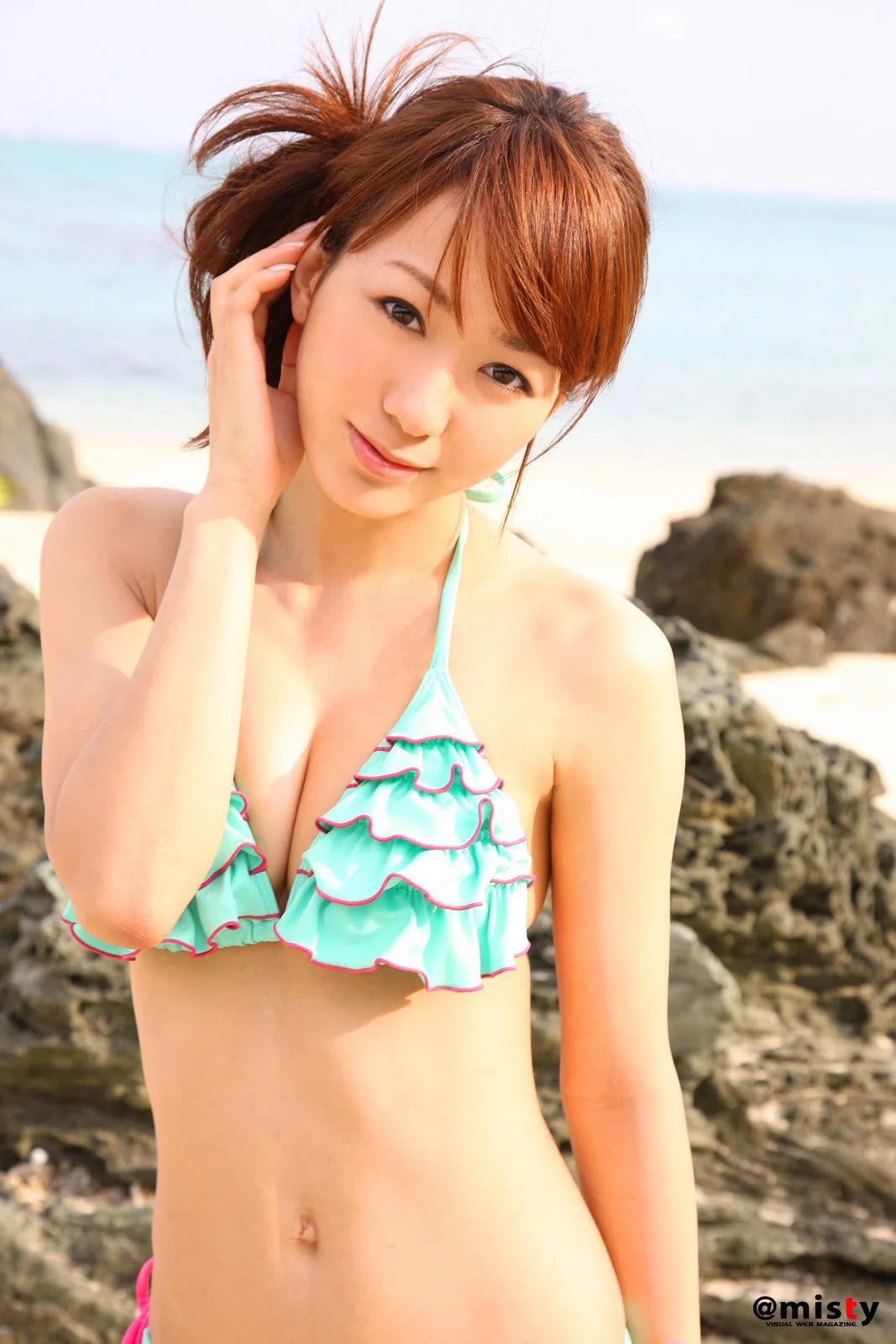 Yuuko Shimizu - Bộ bikini hồng ngọt ngào + Photobook gợi cảm ướt át [@misty] Số 346 - 20