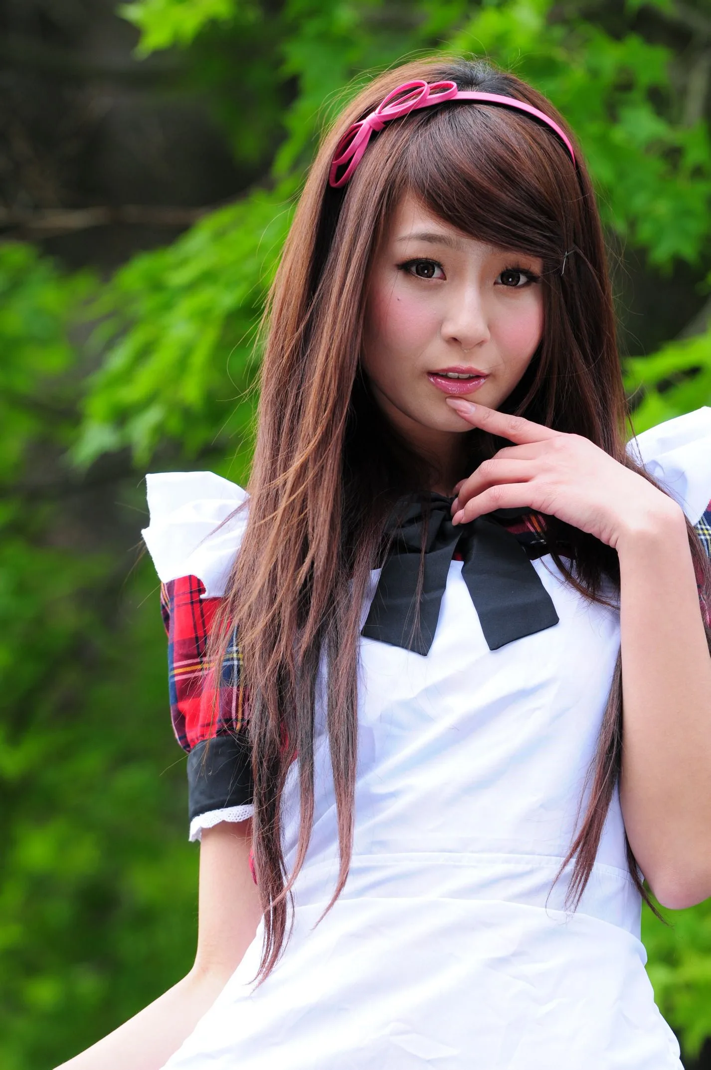 [Buổi chụp ảnh ngoài trời của Beautyleg] Winnie Xiaoxue - Bộ ảnh ngoài trời ngọt ngào và dễ thương trong trang phục hầu gái. - 24