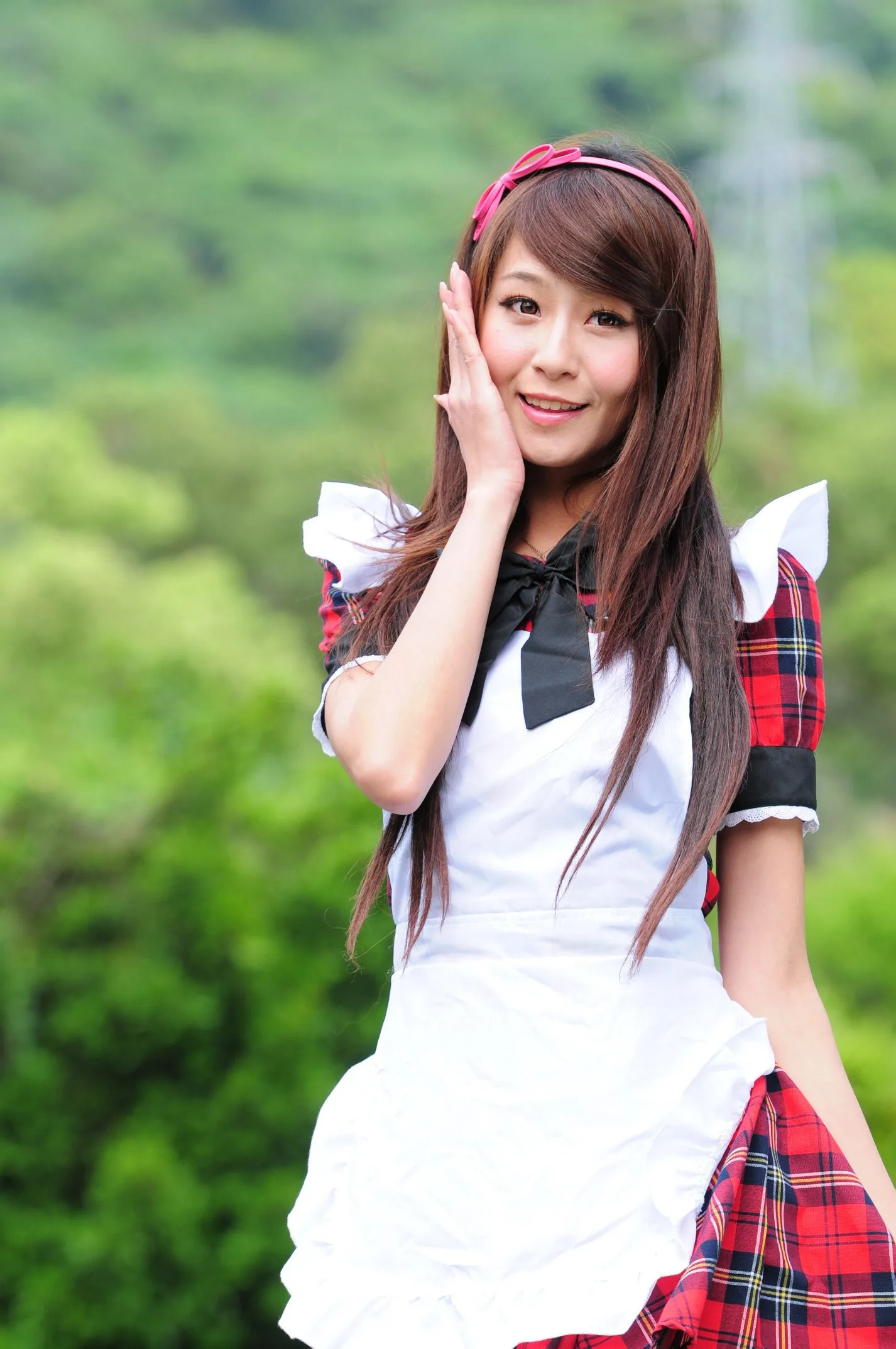 [Buổi chụp ảnh ngoài trời của Beautyleg] Winnie Xiaoxue - Bộ ảnh ngoài trời ngọt ngào và dễ thương trong trang phục hầu gái. - 30