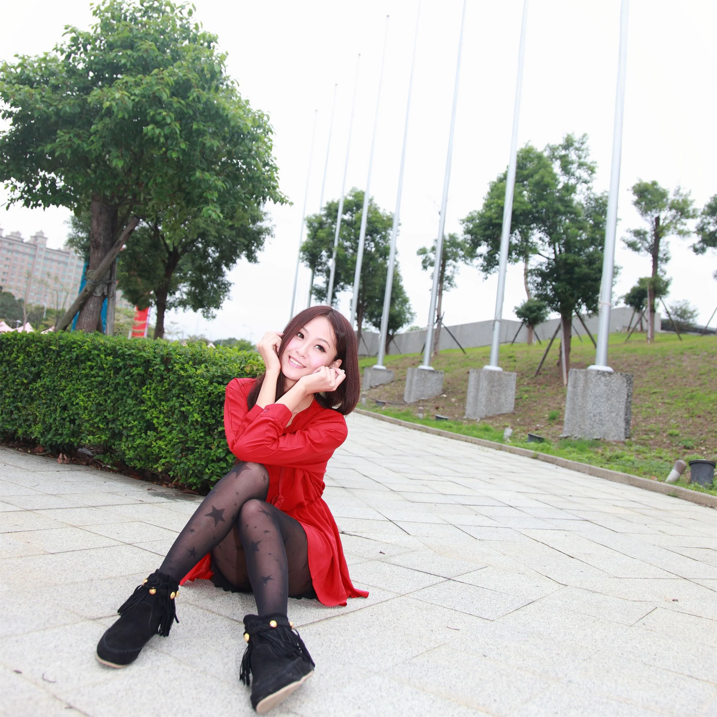 [Buổi chụp ảnh ngoài trời của Beautyleg] Winnie Xiaoxue - Bộ ảnh đường phố tại Sân vận động huyện Tân Trúc. - 15