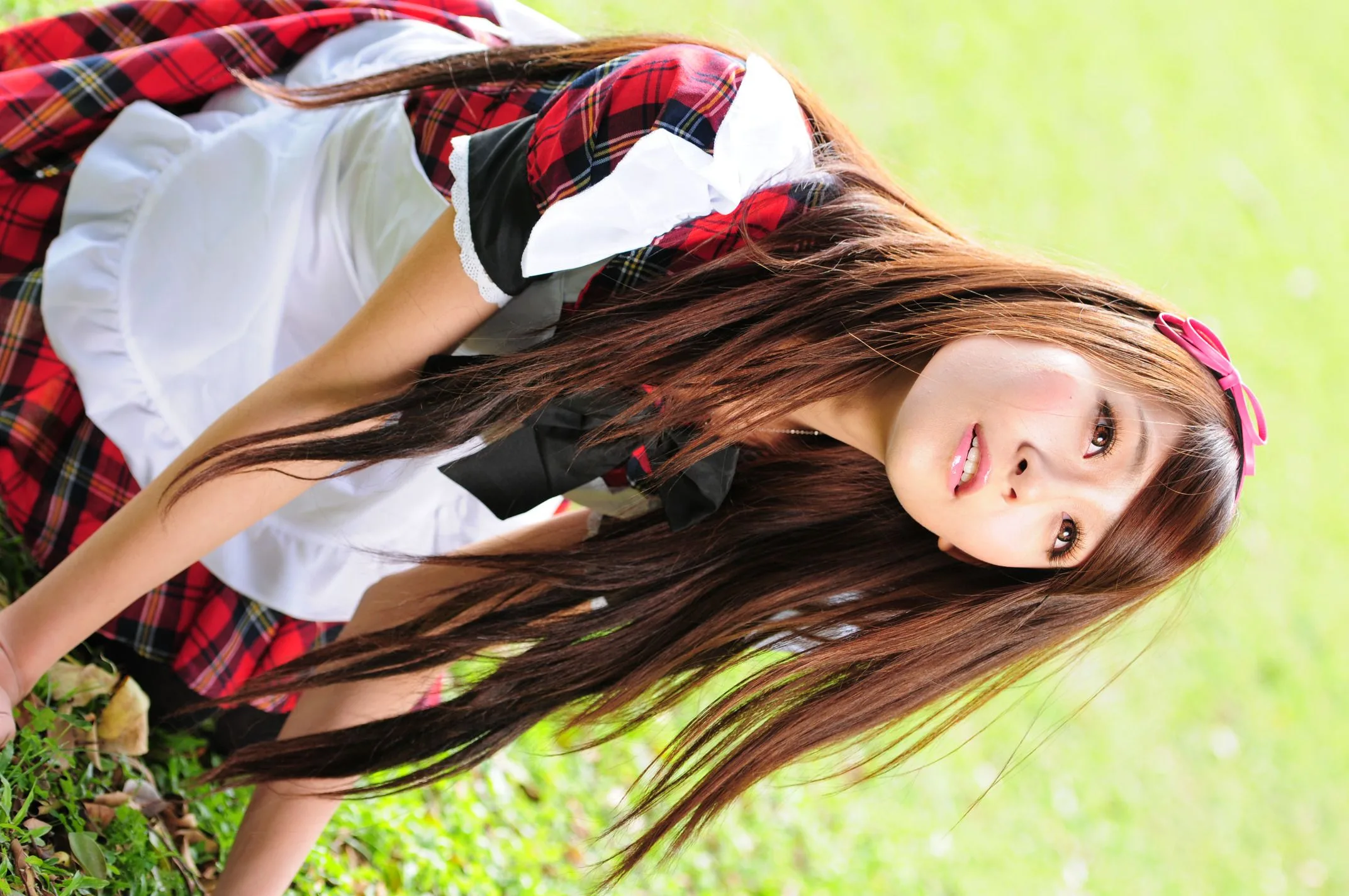 [Buổi chụp ảnh ngoài trời của Beautyleg] Winnie Xiaoxue - Bộ ảnh ngoài trời ngọt ngào và dễ thương trong trang phục hầu gái. - 63