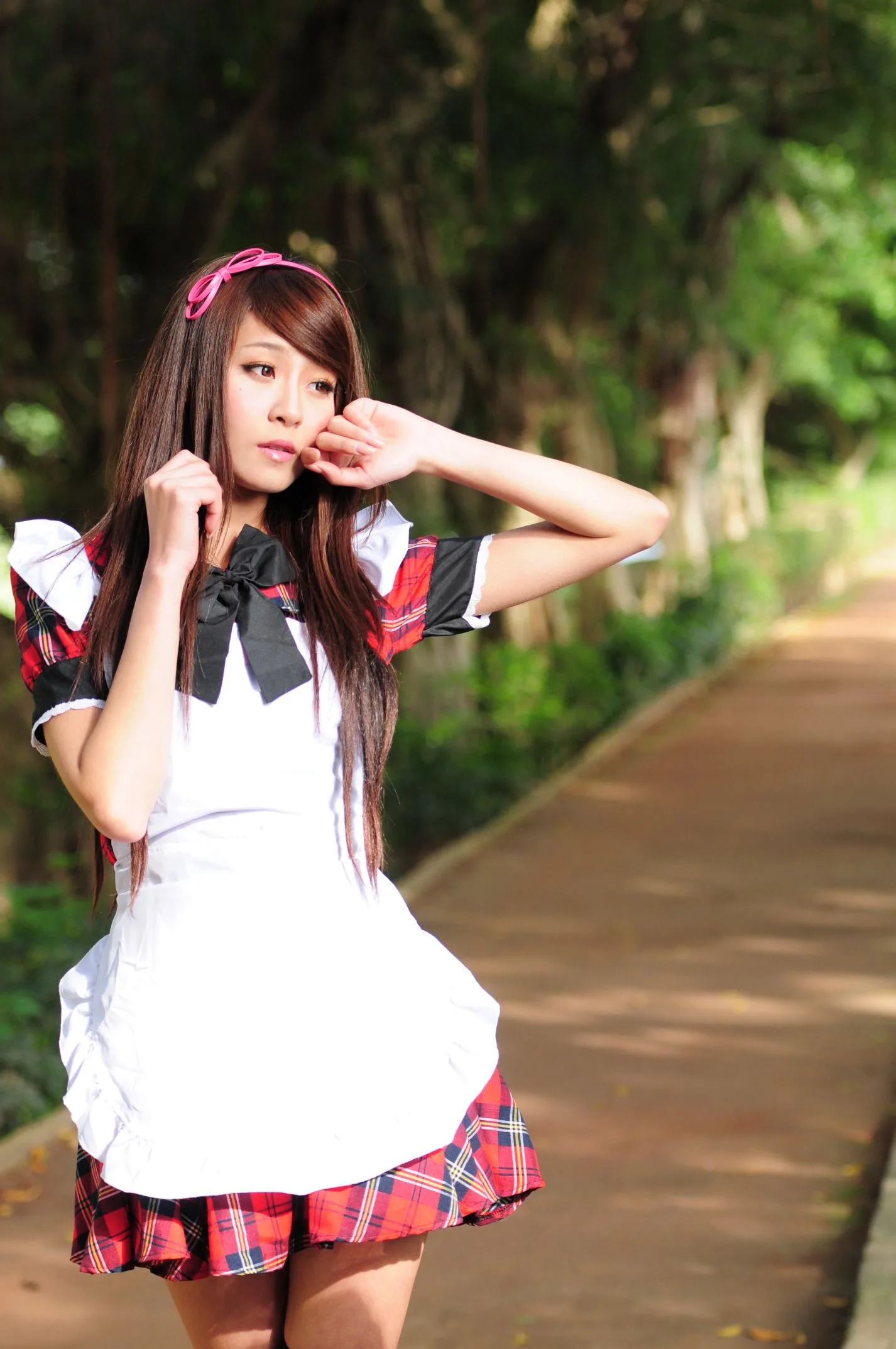 [Buổi chụp ảnh ngoài trời của Beautyleg] Winnie Xiaoxue - Bộ ảnh ngoài trời ngọt ngào và dễ thương trong trang phục hầu gái. - 74
